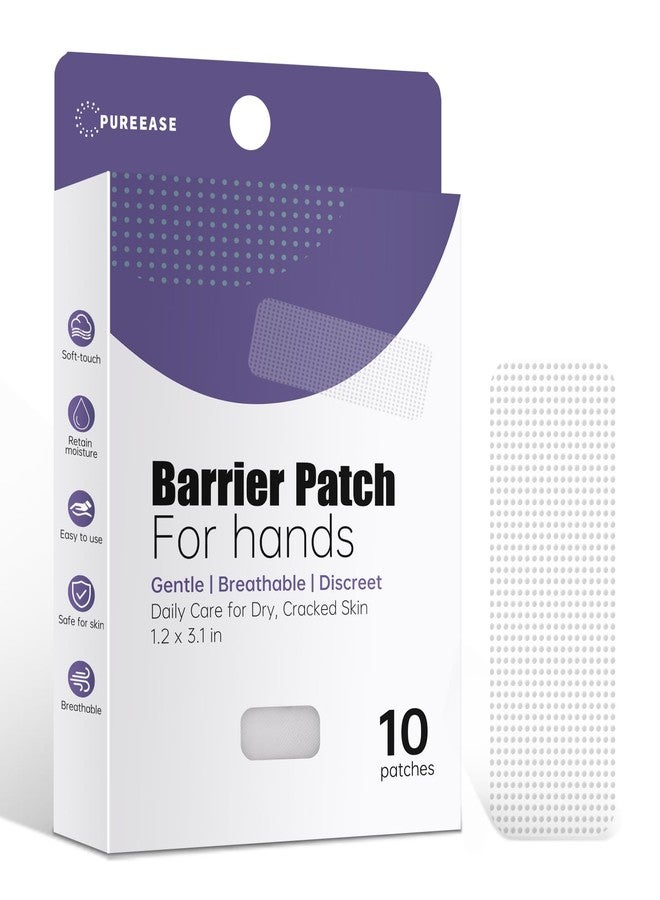 PUREEASE Moisturizing Crack Patches –For Linear, Single Small Crack,For Dry,Cracked Hands,Elbows, Chapped Knees Skin Relief, Hydrating Care – Flexible & Breathable, 10 Patches - Image 1